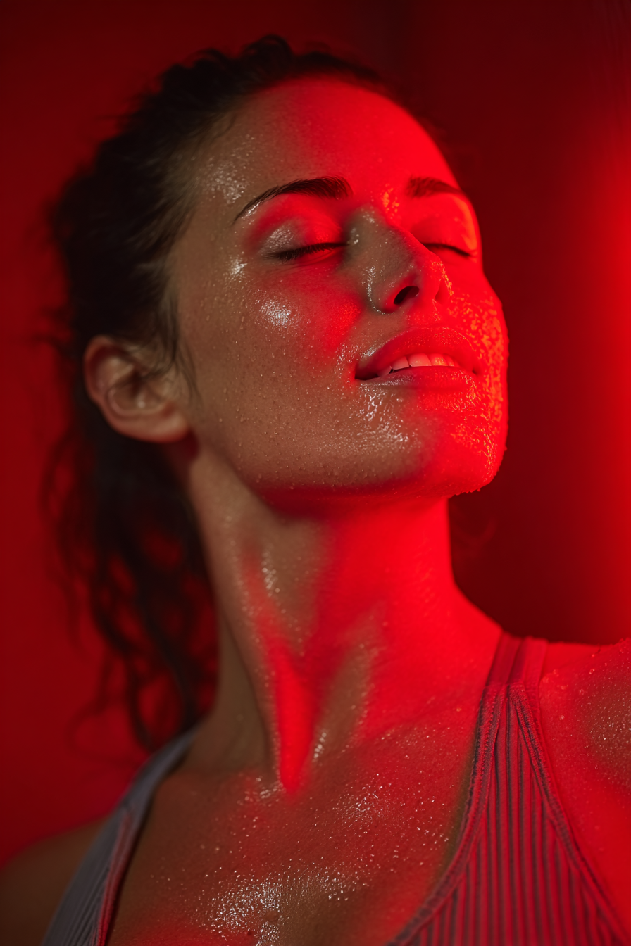 Radiant glow facial close-up
